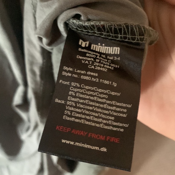 Minimum Larah Dress | Grey green | XS - Picture 3 of 3